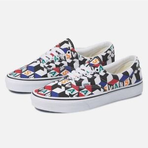 New VANS UA Era Checker Cube Multi / True White Mens 9